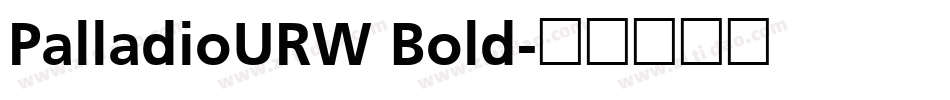 PalladioURW Bold字体转换
